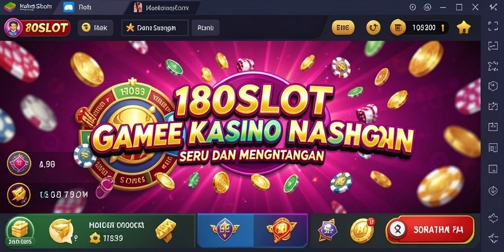 Screenshot gameplay 180SLOT menampilkan slot yang mengasyikkan dan grafis yang mencolok.