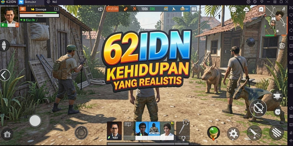 Tampilan gameplay 62IDN yang menarik dan interaktif.