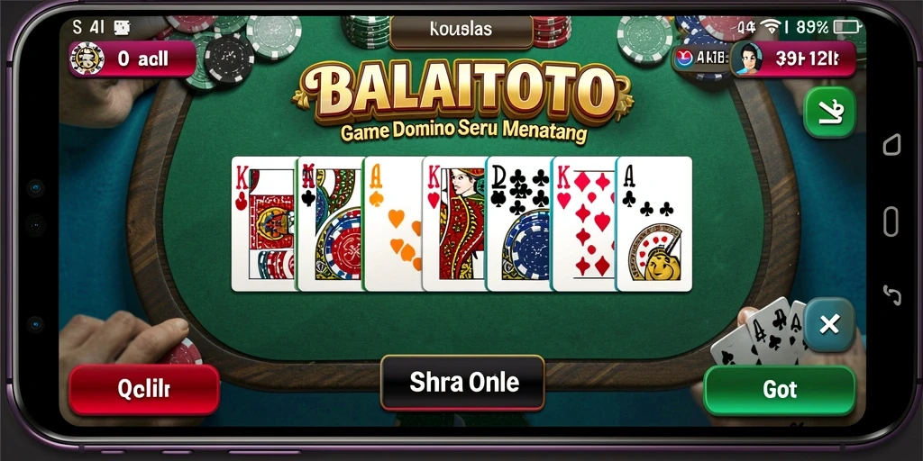 Tangkapan layar BALAITOTO menampilkan gameplay Domino yang menarik.