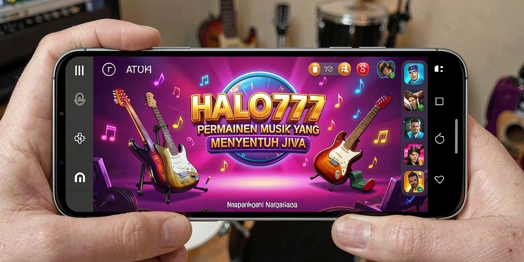 Tampilan gameplay HALO777 dengan interaksi musik yang menarik.