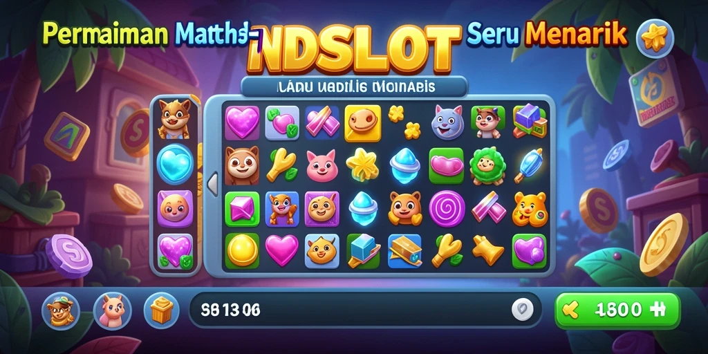 Screenshot gameplay INDSLOT menunjukkan momen mencocokkan simbol.