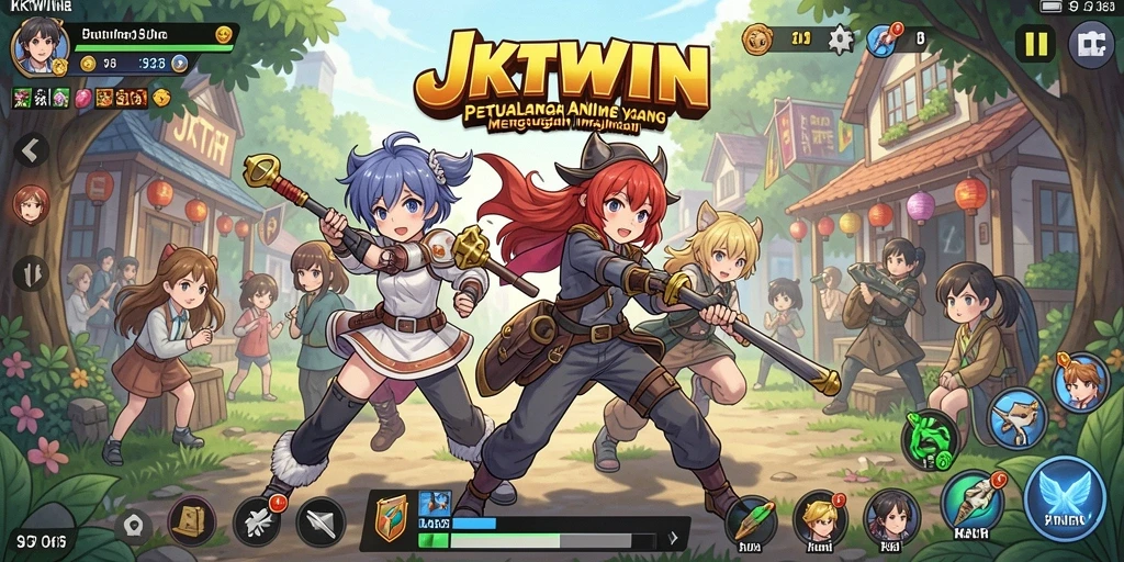 Tampilan gameplay JKTWIN yang epik dan penuh petualangan.