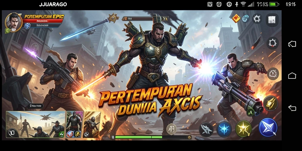 Tampilan seru dari gameplay JUARAGO yang penuh aksi.