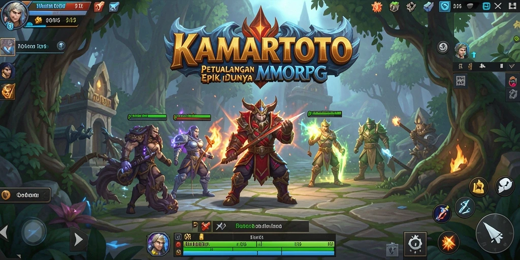 Tampilan menarik dari gameplay KAMARTOTO dalam dunia MMORPG yang luas.