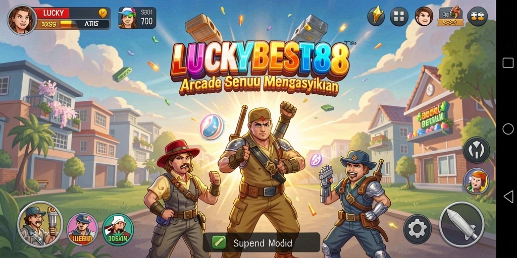 Tampilan gameplay seru dan menantang dari LUCKYBEST88.