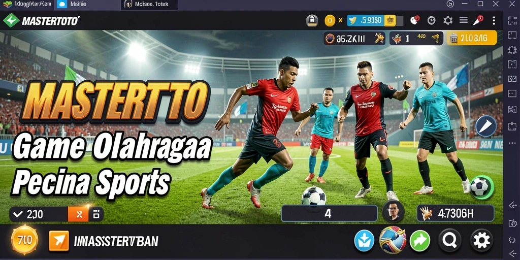 Tampilan gameplay seru dalam MASTERTOTO dengan aksi olahraga yang memukau.