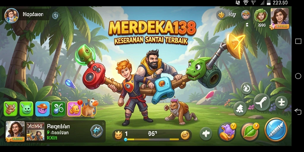 Tampilan permainan seru dari MERDEKA138 dengan grafis menawan.