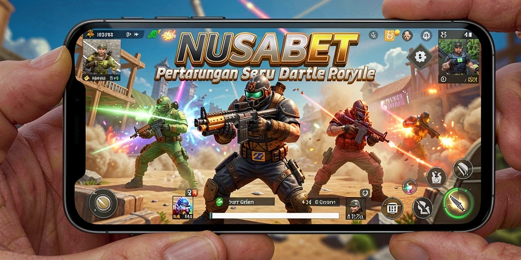 Gameplay intens dari NUSABET dengan aksi Battle Royale.