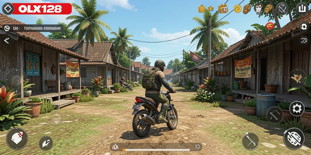 Screenshot OLX128 menampilkan gameplay interaktif yang seru.