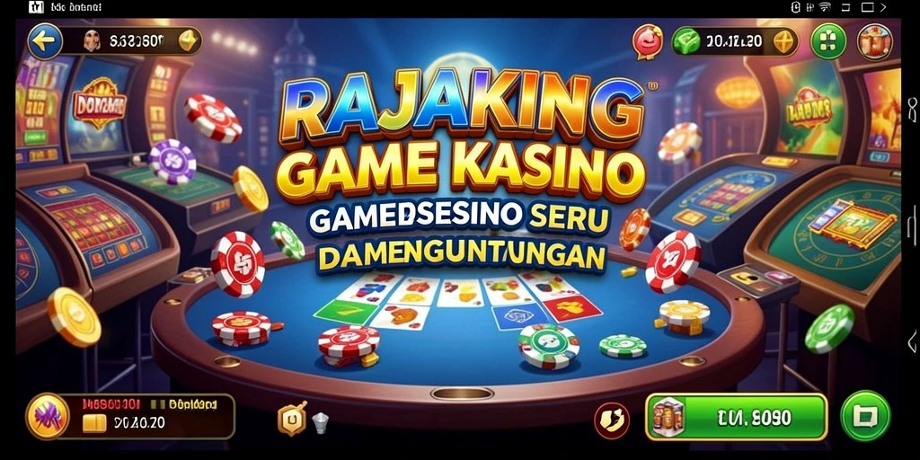 Tampilan gameplay seru di RAJAKING dengan grafis memuka.