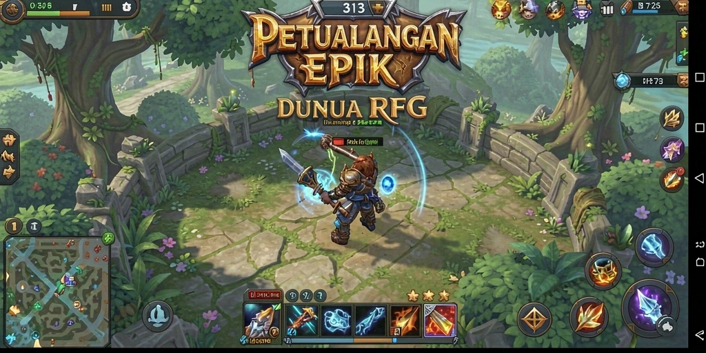 Screenshot utama S13 menampilkan aksi seru dalam gameplay RPG.