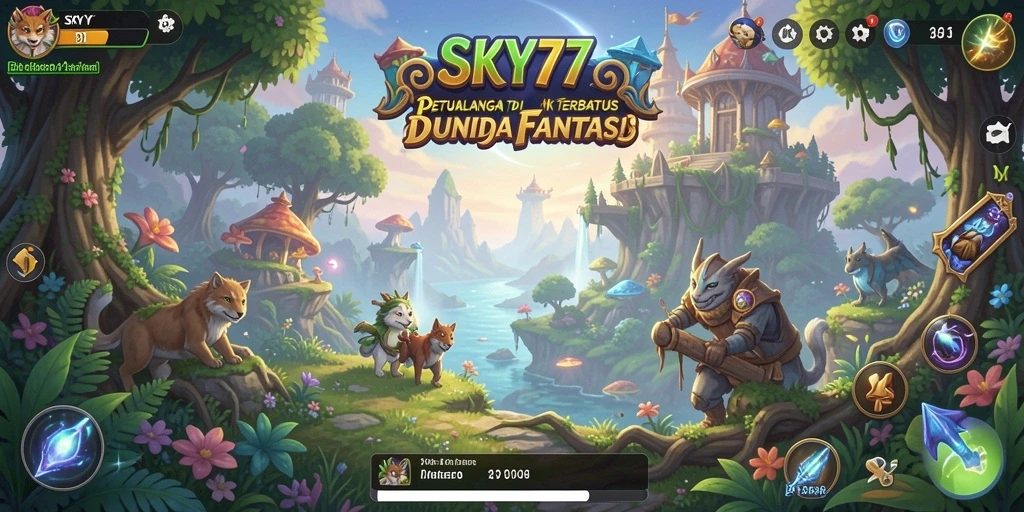 Tampilan gameplay <strong>SKY77</strong> yang menarik dengan petualangan menanti di setiap sudut.