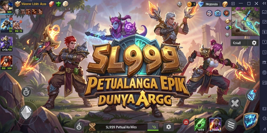 Tangkapan layar gameplay SL999 yang menunjukkan pertarungan mendebarkan.