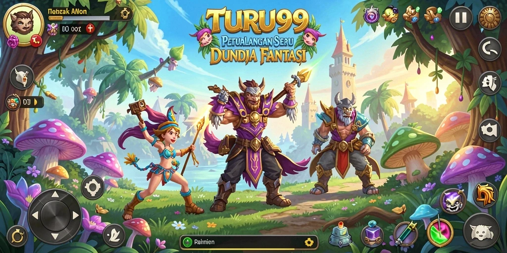 Tangkapan layar TURU99 menampilkan aksi seru dalam petualangan yang menantang.