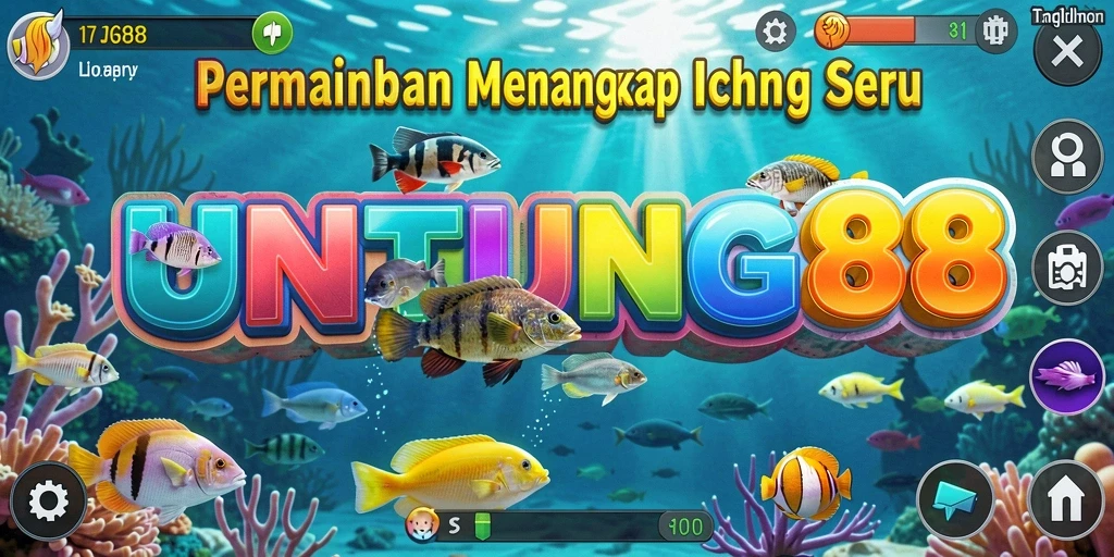 Screenshot gameplay UNTUNG88 yang menampilkan aksi memancing yang seru.